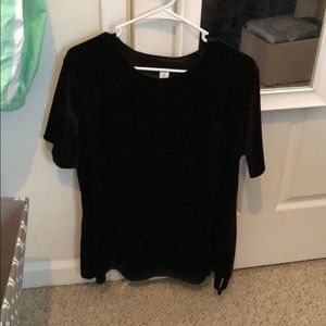 Black crushed velvet top!